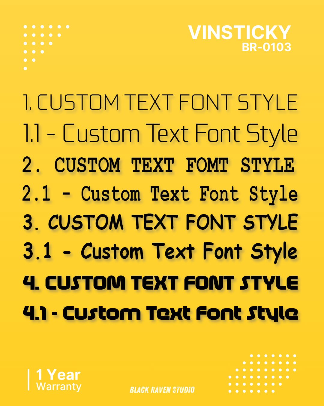 VINYL LETTERING STICKERS - Vin Sticky