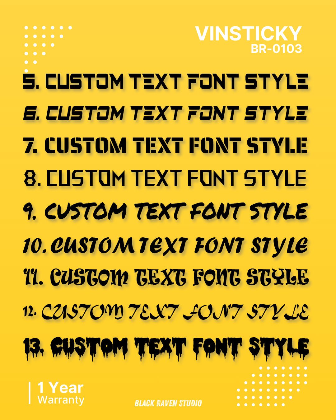 VINYL LETTERING STICKERS - Vin Sticky