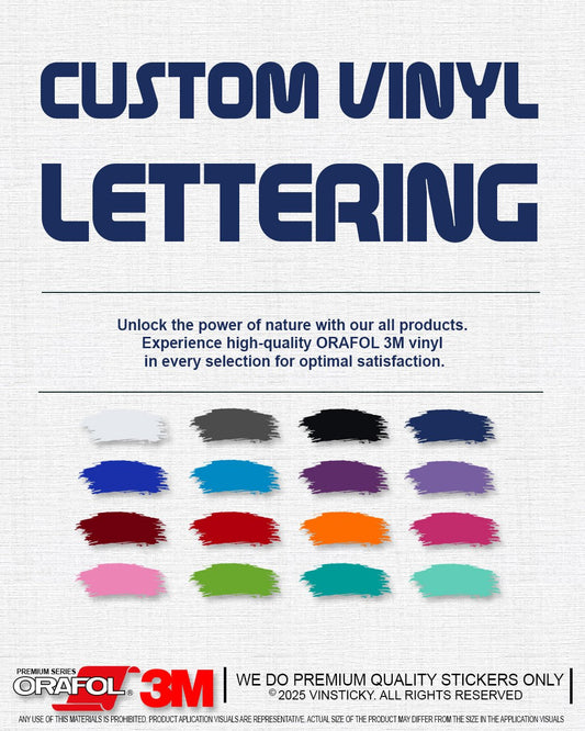 VINYL LETTERING STICKERS - Vin Sticky